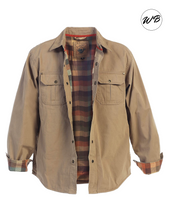Load image into Gallery viewer, SPECIAL!! Men's Soft Twill Shirt Jacket with Flannel Lining.