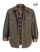Load image into Gallery viewer, SPECIAL!! Men's Soft Twill Shirt Jacket with Flannel Lining.