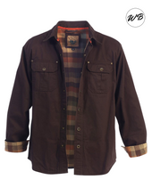 Load image into Gallery viewer, SPECIAL!! Men's Soft Twill Shirt Jacket with Flannel Lining.