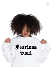 Load image into Gallery viewer, Fearless Soul Crewneck Sweater 100% Cotton, Puff Print Logo.