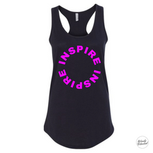 Load image into Gallery viewer, Tank Top Shirt with INSPIRE design.