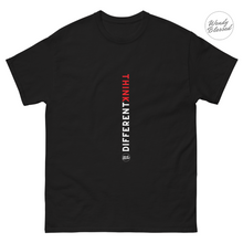 Load image into Gallery viewer, T-Shirt Black heavyweight with Think Different Design.