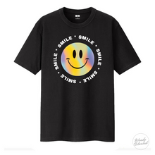 Load image into Gallery viewer, T-Shirt Short-Sleeve Unisex Happy Face Design.