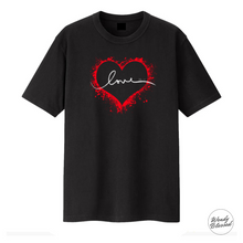 Load image into Gallery viewer, T-Shirt Short-Sleeve Unisex Tee with LOVE design.