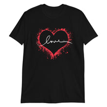 Load image into Gallery viewer, T-Shirt Short-Sleeve Unisex Tee with LOVE design.