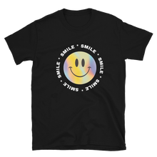 Load image into Gallery viewer, T-Shirt Short-Sleeve Unisex Happy Face Design.