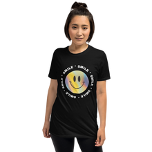 Load image into Gallery viewer, T-Shirt Short-Sleeve Unisex Happy Face Design.