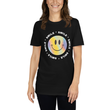 Load image into Gallery viewer, T-Shirt Short-Sleeve Unisex Happy Face Design.