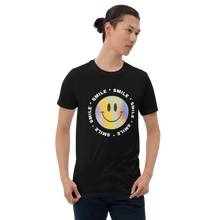 Load image into Gallery viewer, T-Shirt Short-Sleeve Unisex Happy Face Design.