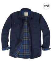 Load image into Gallery viewer, SPECIAL!! Men&#39;s Soft Twill Shirt Jacket with Flannel Lining.

