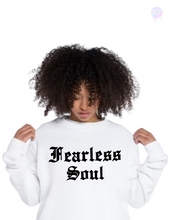 Load image into Gallery viewer, Fearless Soul Crewneck Sweater 100% Cotton, Puff Print Logo.
