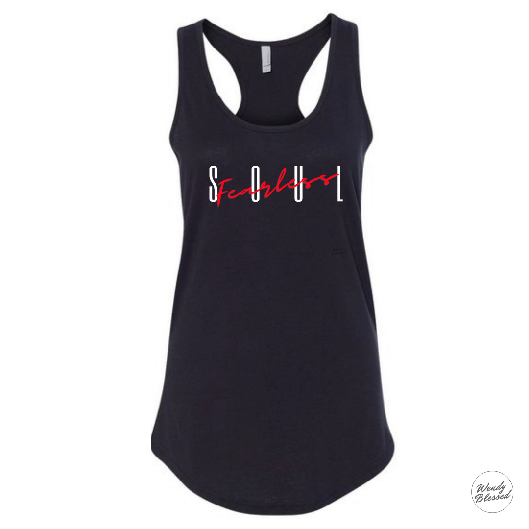 Tank Top Shirt with FEARLESS SOUL design.