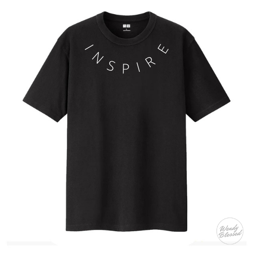 T-Shirt crew neck t-Shirt with INSPIRE Design.