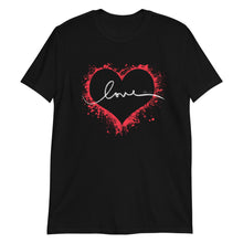 Load image into Gallery viewer, T-Shirt Short-Sleeve Unisex Tee with LOVE design.
